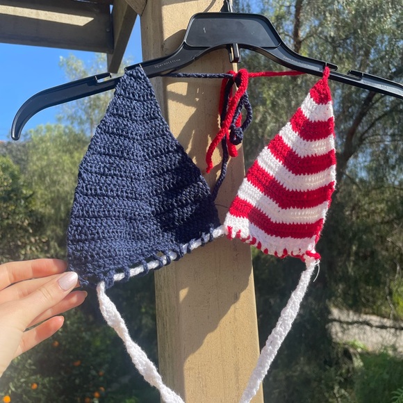 Usa Fourth of July bralette woven top small - Picture 2 of 7